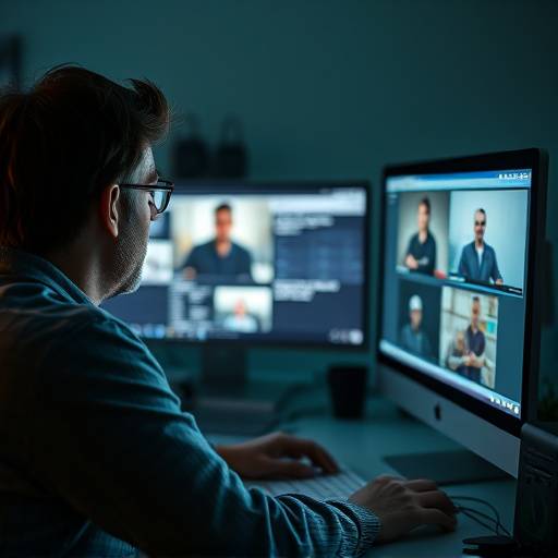 Pessoa assistindo a um curso online em um computador.